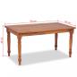 Preview: Batavia Couchtisch Kolonialstil Teak 90 x 50 x 45 cm