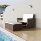 Preview: ARDEBO.de - Gartensofa Poly Rattan Braun