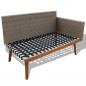 Preview: 4-tlg. Garten-Lounge-Set mit Auflagen Poly Rattan Grau