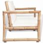 Preview: 2-Sitzer Gartensofa mit Polstern Bambus