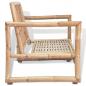 Preview: 2-Sitzer Gartensofa mit Polstern Bambus