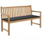 Preview: ARDEBO.de - Gartenbank-Auflage Anthrazit 150x50x3 cm Oxford-Gewebe