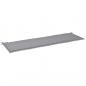 Preview: Gartenbank-Auflage Grau 180x50x3 cm Oxford-Gewebe