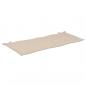 Preview: Gartenbank-Auflage Creme 120x50x3 cm Oxford-Gewebe