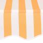 Preview: Einziehbare Markise Handbetrieben 250 cm Orange/Weiß Gestreift
