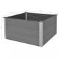 Preview: Garten-Hochbeet WPC 100 x 100 x 54 cm Grau