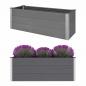 Preview: ARDEBO.de - Garten-Hochbeet WPC 150 x 50 x 54 cm Grau