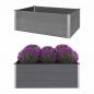 Preview: ARDEBO.de - Garten-Hochbeet WPC 150 x 100 x 54 cm Grau