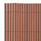 Preview: Gartenzaun Doppelseitig PVC 90 x 300 cm Braun