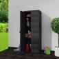 Preview: Gartenschrank mit 3 Regalen Schwarz