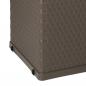 Preview: Garten-Aufbewahrungsbox Braun 120x56x63 cm PP Rattan