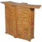 Preview: Klappbarer Bartisch 155x53x105 cm Teak Massiv