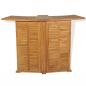 Preview: Klappbarer Bartisch 155x53x105 cm Teak Massiv