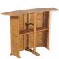 Preview: Klappbarer Bartisch 155x53x105 cm Teak Massiv