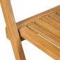 Preview: Klappbare Garten-Barhocker 2 Stk. Massivholz Teak