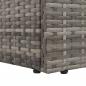 Preview: Gartenbett Grau 195×60 cm Poly Rattan