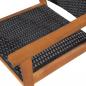 Preview: 5-tlg. Garten-Essgruppe Poly Rattan Schwarz und Braun