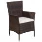 Preview: 3-tlg. Bistro-Set Poly Rattan Braun