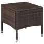 Preview: 3-tlg. Bistro-Set Poly Rattan Braun