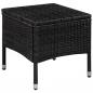 Preview: 3-tlg. Bistro-Set Poly Rattan Schwarz