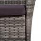 Preview: 3-tlg. Bistro-Set Poly Rattan Grau