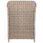 Preview: Gartenstühle mit Polstern 2 Stk. Poly Rattan Braun  