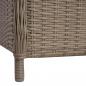 Preview: Gartenstühle mit Polstern 2 Stk. Poly Rattan Braun