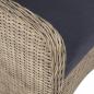 Preview: 3-tlg. Bistro-Set mit Kissen Poly Rattan Braun