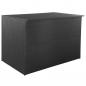 Preview: ARDEBO.de - Garden-Auflagenbox Schwarz 150x100x100 cm Poly Rattan