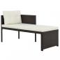 Preview: 4-tlg. Garten-Lounge-Set Poly Rattan Braun