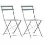 Preview: 3-tlg. Bistro-Set Stahl Grau