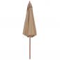 Preview: Sonnenschirm mit Holz-Mast 300 cm Taupe