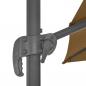 Preview: Ampelschirm mit Aluminium-Mast Taupe 300 x 300 cm