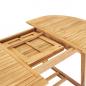 Preview: Garten-Ausziehtisch 150-200x100x75 cm Massivholz Teak