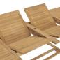 Preview: Garten-Ausziehtisch 180-280x100x75 cm Massivholz Teak