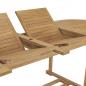 Preview: Ausziehbarer Gartentisch 180-280x100x75 cm Massivholz Teak