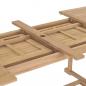 Preview: Ausziehbarer Gartentisch 180-280x100x75 cm Massivholz Teak