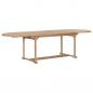 Preview: 9-tlg. Garten-Essgruppe 180-280 x 100 x 75 cm Teak Massivholz