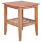 Preview: ARDEBO.de - Couchtisch 40x40x50 cm Quadratisch Massivholz Teak