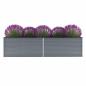 Preview: Garten-Hochbeet Verzinkter Stahl 320x80x77 cm Grau 