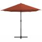 Preview: Sonnenschirm mit Aluminium-Mast 460x270 cm Terracotta-Rot