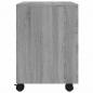 Preview: Mobiler Aktenschrank mit Rollen Grau Sonoma 45x38x54 cm