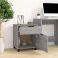 Preview: Mobiler Aktenschrank mit Rollen Grau Sonoma 45x38x54 cm