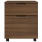 Preview: Mobiler Aktenschrank mit Rollen Braun Eichen-Optik 45x38x54 cm