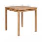 Preview: Gartentisch 80x80x77 cm Massivholz Teak