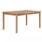 Preview: Gartentisch 150x90x77 cm Massivholz Teak