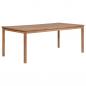 Preview: ARDEBO.de - Gartentisch 200x100x77 cm Massivholz Teak