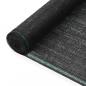 Preview: ARDEBO.de - Tennisblende Schwarz HDPE 1x25 m Schwarz 