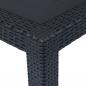 Preview: Gartentisch Anthrazit 220x90x72 cm Kunststoff Rattan-Optik