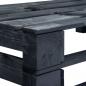 Preview: Outdoor-Eckbank Paletten Holz Schwarz